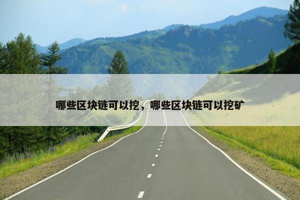 哪些区块链可以挖，哪些区块链可以挖矿