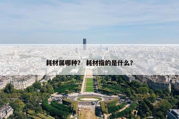 耗材属哪种？ 耗材指的是什么？