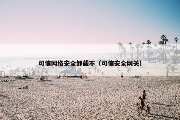 可信网络安全卸载不（可信安全网关）