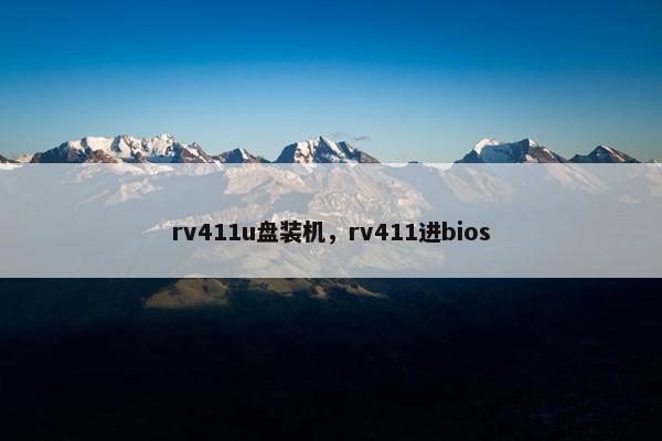 rv411u盘装机，rv411进bios