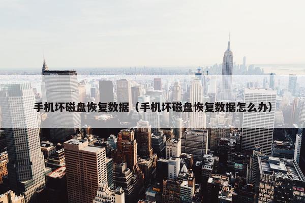 手机坏磁盘恢复数据（手机坏磁盘恢复数据怎么办）