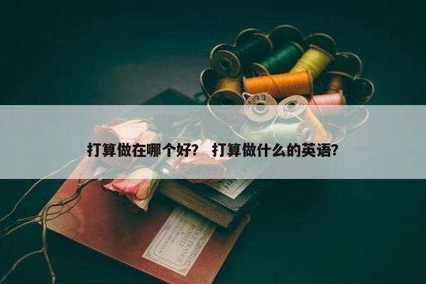 打算做在哪个好？ 打算做什么的英语？