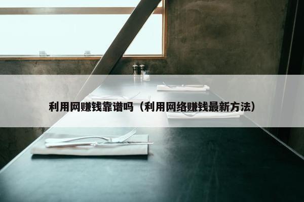 利用网赚钱靠谱吗（利用网络赚钱最新方法）