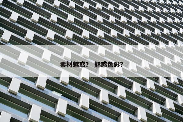 素材魅惑？ 魅惑色彩？