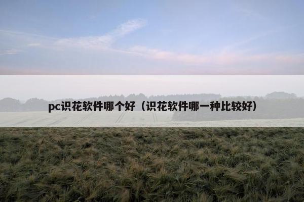 pc识花软件哪个好（识花软件哪一种比较好）