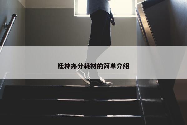桂林办分耗材的简单介绍