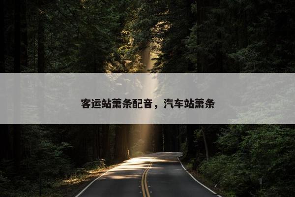 客运站萧条配音，汽车站萧条