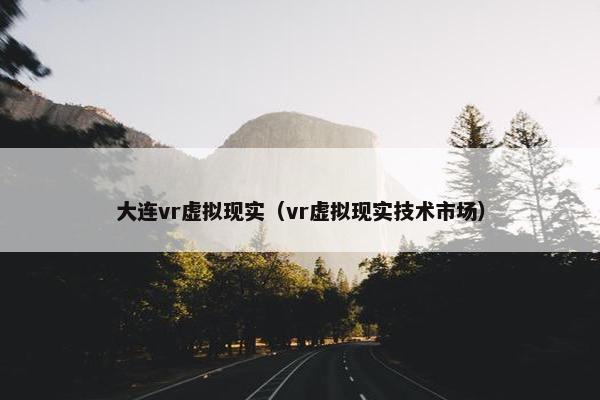 大连vr虚拟现实（vr虚拟现实技术市场）